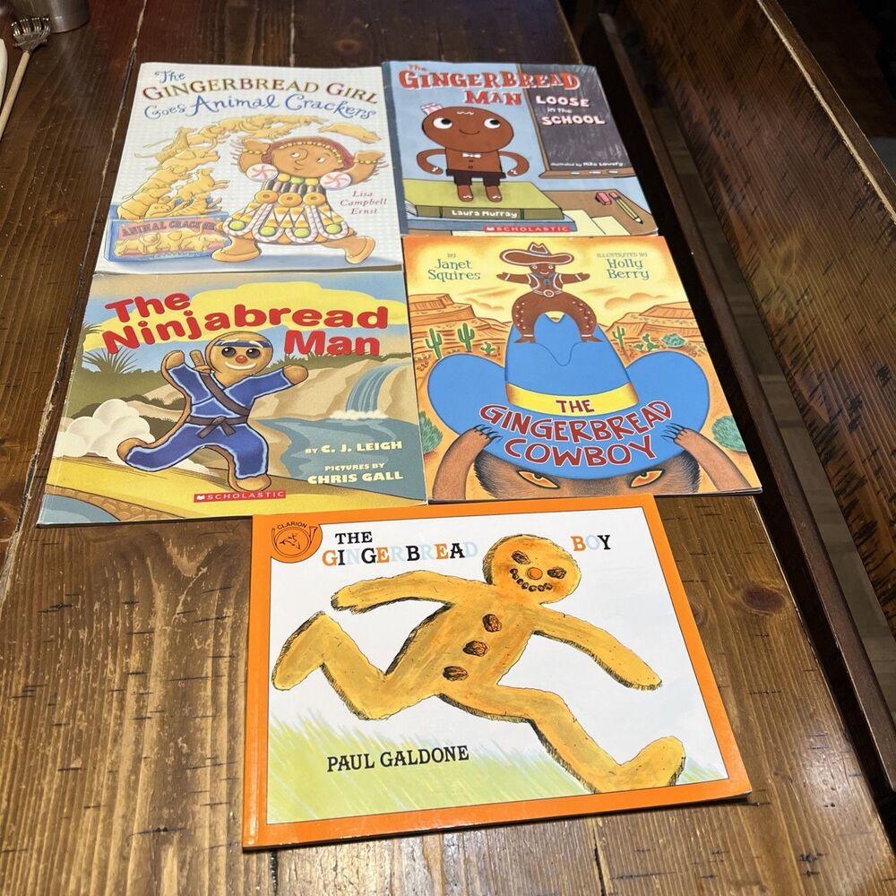 Gingerbread Books Lot Of 5 Homeschool , Unit , Holiday , Christmas